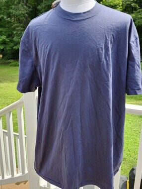SKIMS Men's Relaxed Short Sleeve Crew Tee Shirt- Color Damson (Blue) - NWT